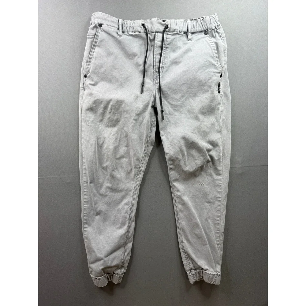 Silver Jeans Co Suki Ankle Slim Joggers Womens‎ Gray Drawstring 28x29